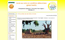 Médecine tropicale - Université de Bordeaux : INSTITUT DE FORMATION en MÉDECINE TROPICALE, VACCINOLOGIE et PATHOLOGIES INFECTIEUSES en France métropolitaine et dans l'Océan indien