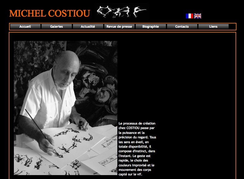 Michel Costiou : Site officiel du peintre du mouvement, son actualité, ses publications, ses expositions. Official web site of Michel Costiou, paintings, exhibitions, books...